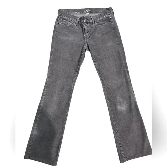 Loft modern fit,  gray corduroy boot cut pants. Size 2 - Picture 1 of 7